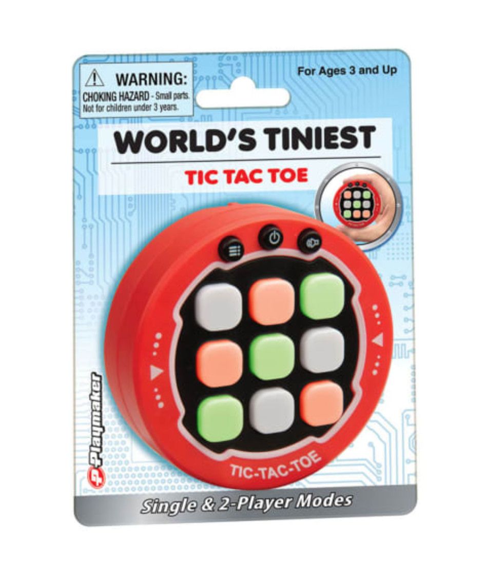 world's tiniest tic tac toe