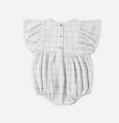 KALEA ROMPER LIGHT BLUE PLAID