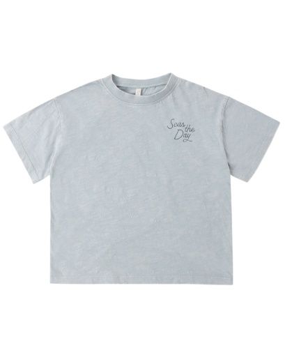RELAXED TEE SEAS THE DAY, Color: LIGHT-BLUE, Size: 3-6M