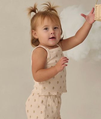 EVIE TANK + SHORTIE SET BUTTERCUP