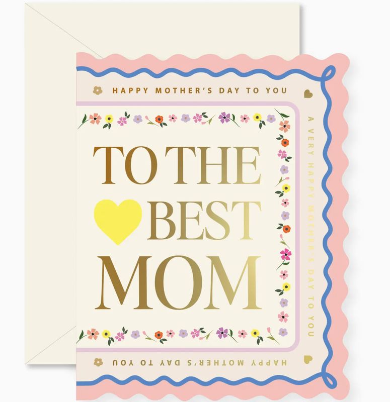 mother's day scallop greeting card