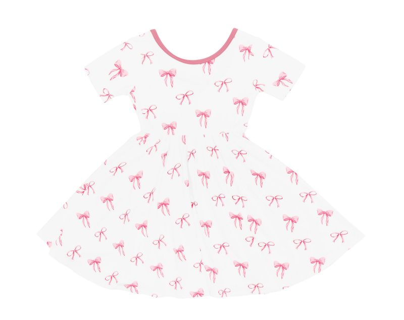 twirl dress- bow