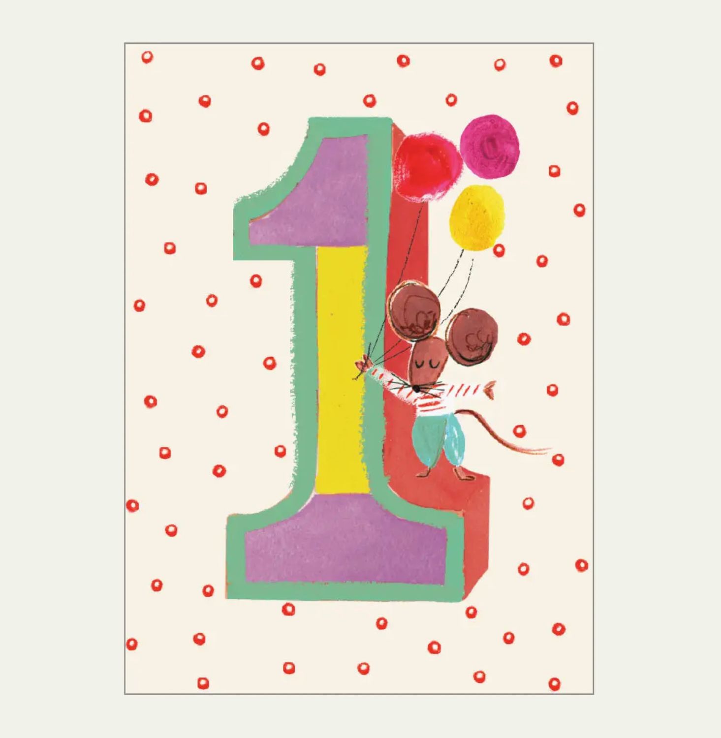 number birthday card
