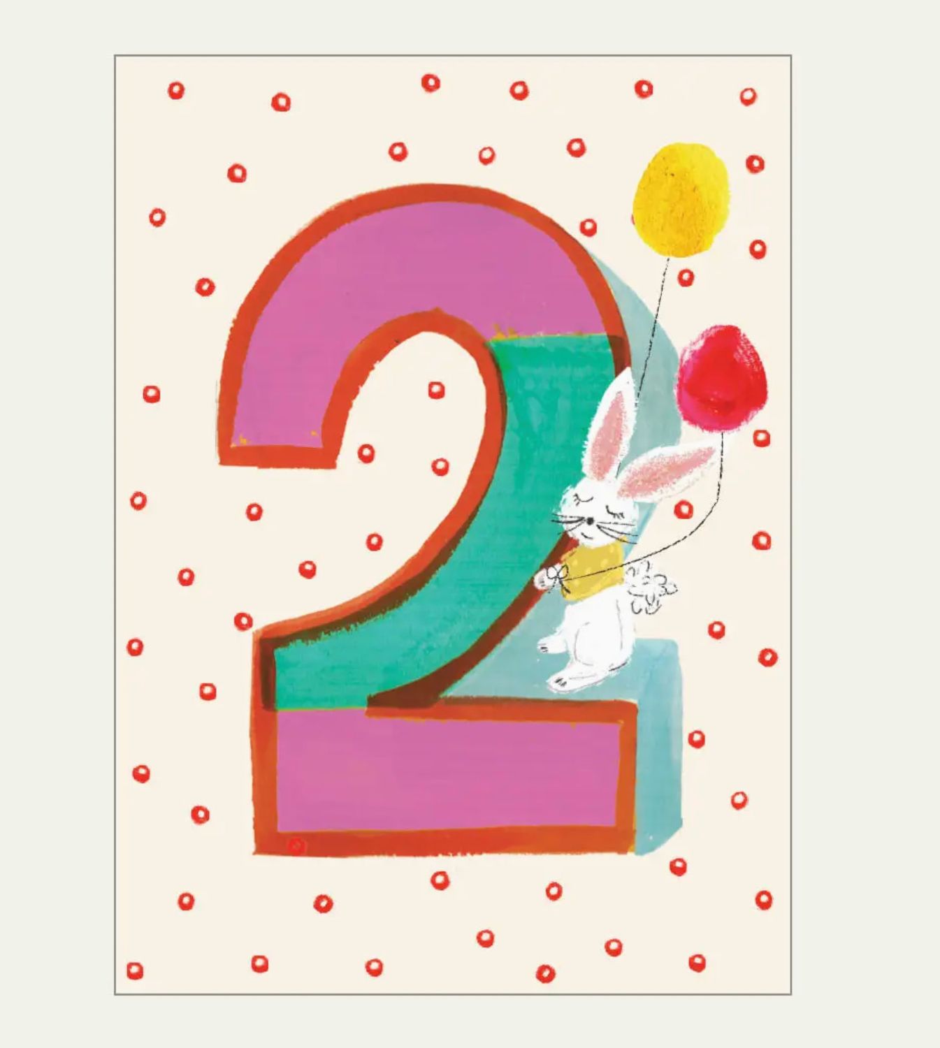 number birthday card