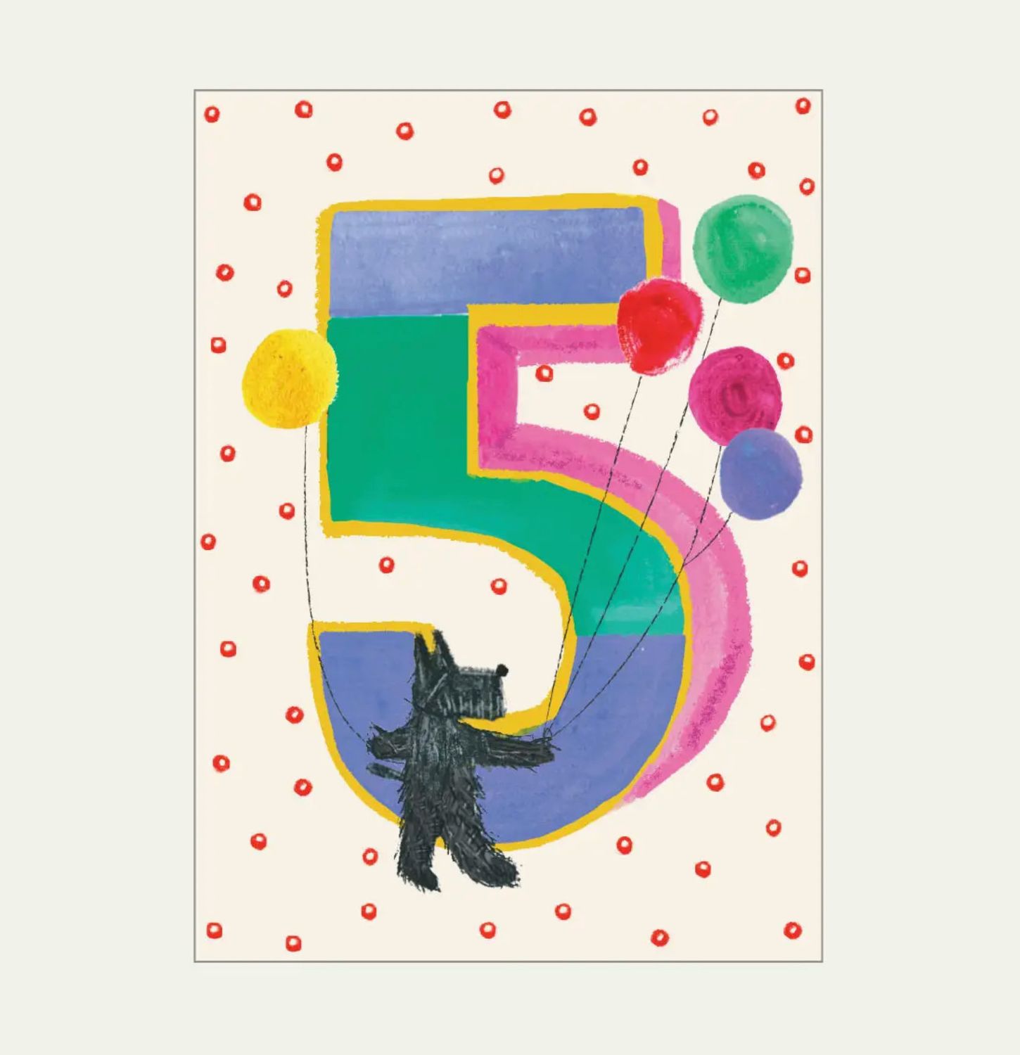 number birthday card