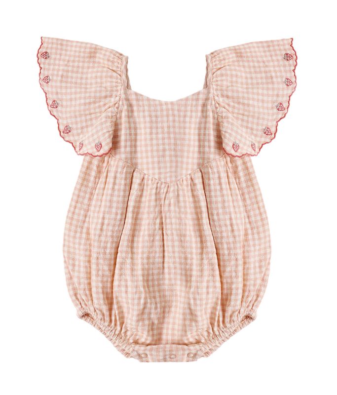ROXY ROMPER PETAL GINGHAM