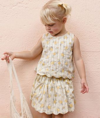 LENNY SKIRT LEMON DITSY FLOWER