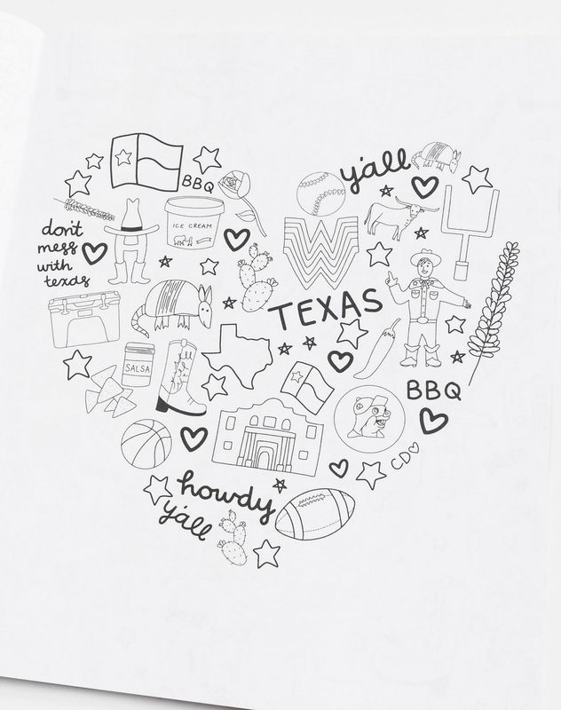 texas forever coloring book