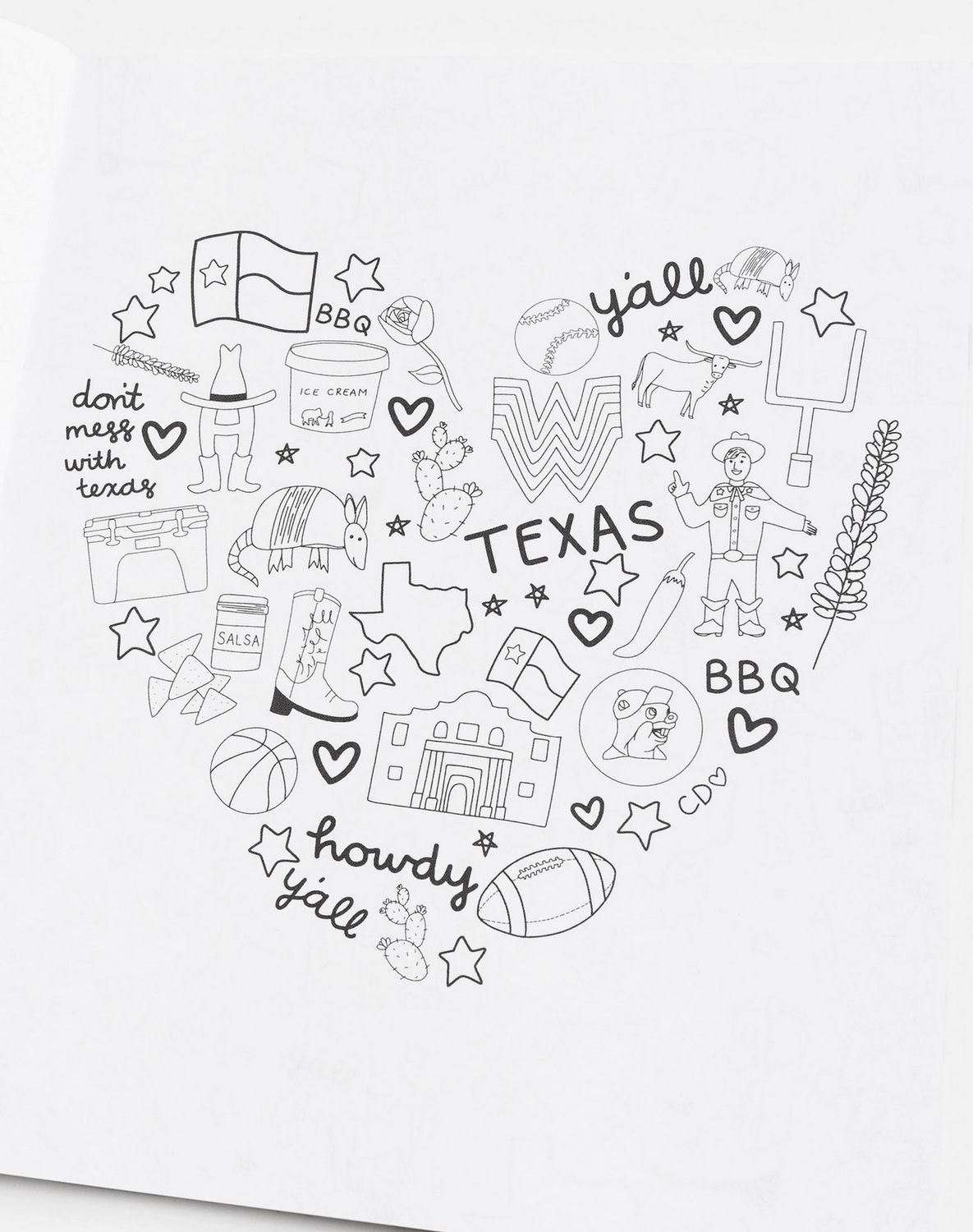 texas forever coloring book