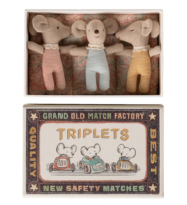 triplets, baby mice- checker