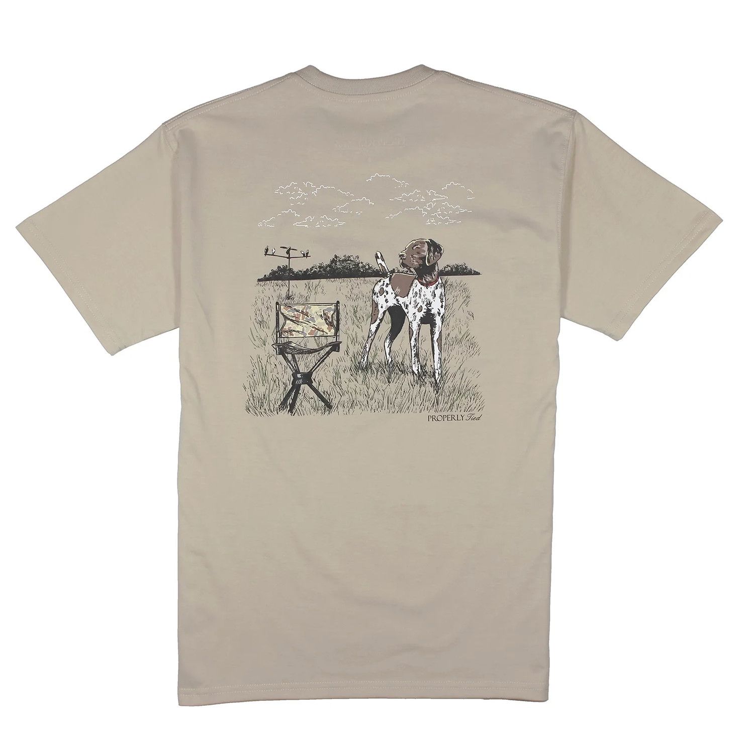dove hunt SS tee- linen
