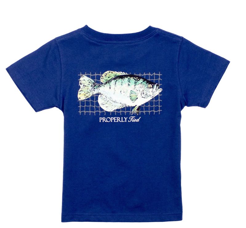 crappie SS tee- river blue