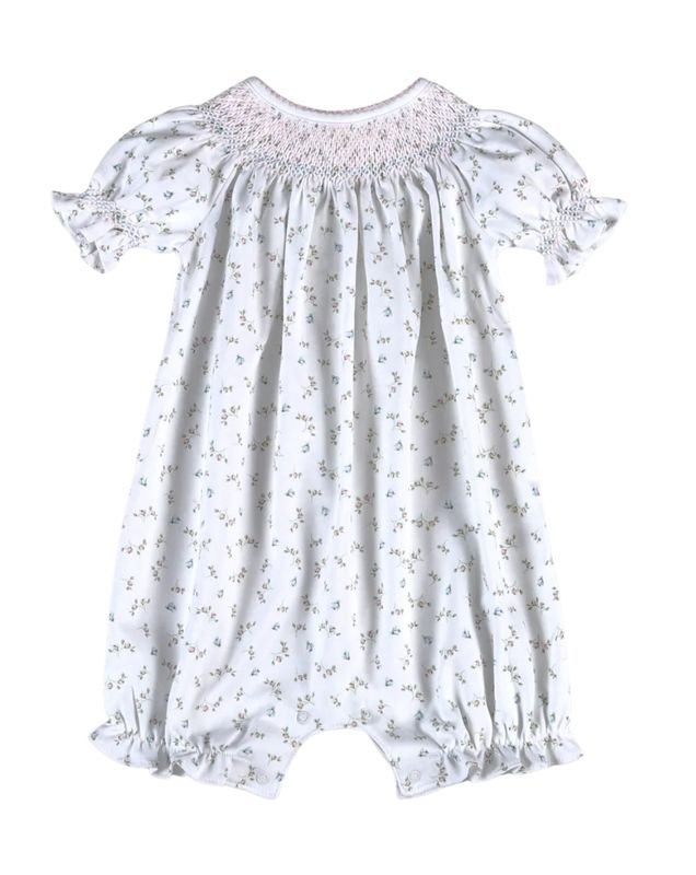 smocked bishop bubble romper