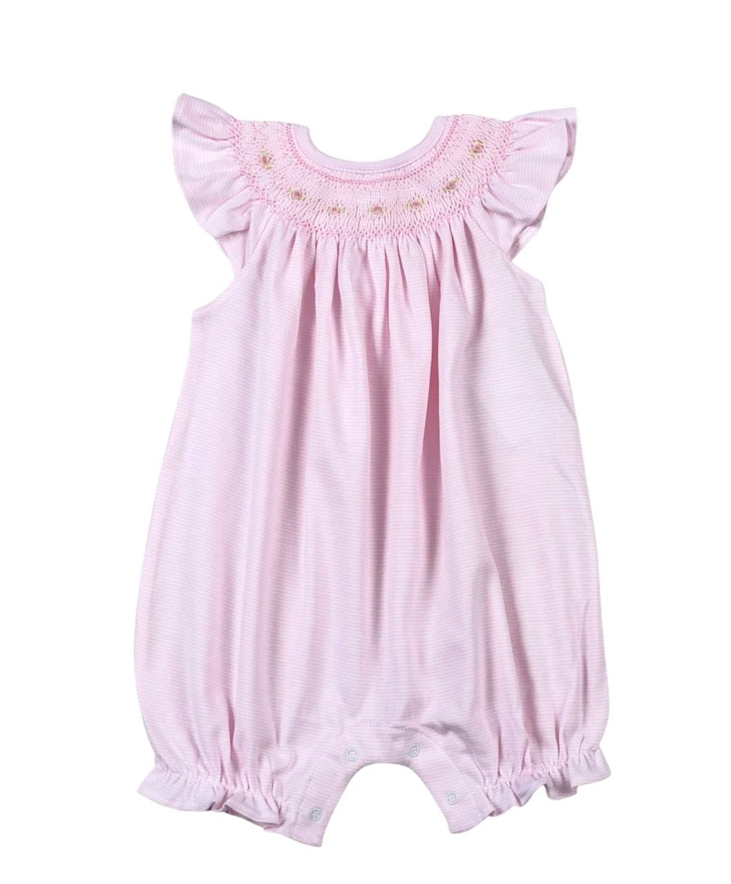 smocked bishop bubble romper