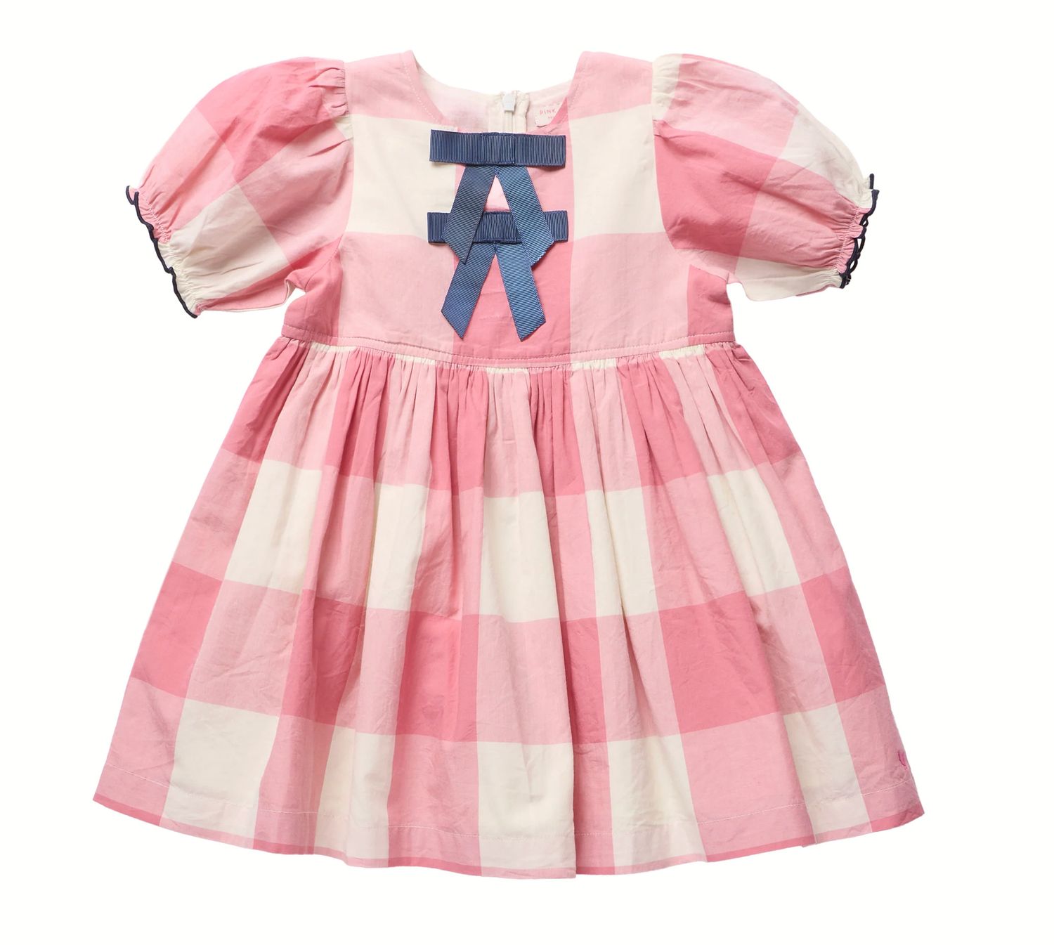 hermione dress- pink checks
