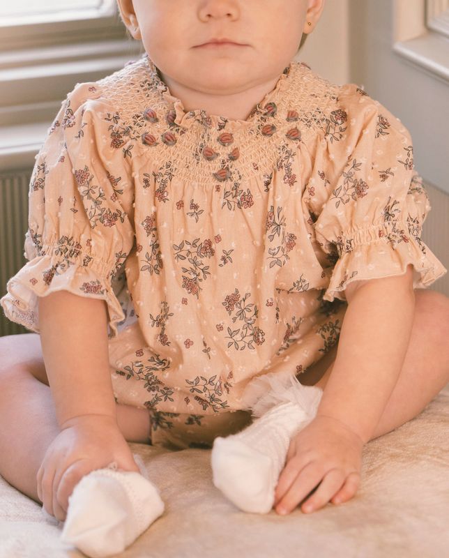 Maddie Romper French Floral