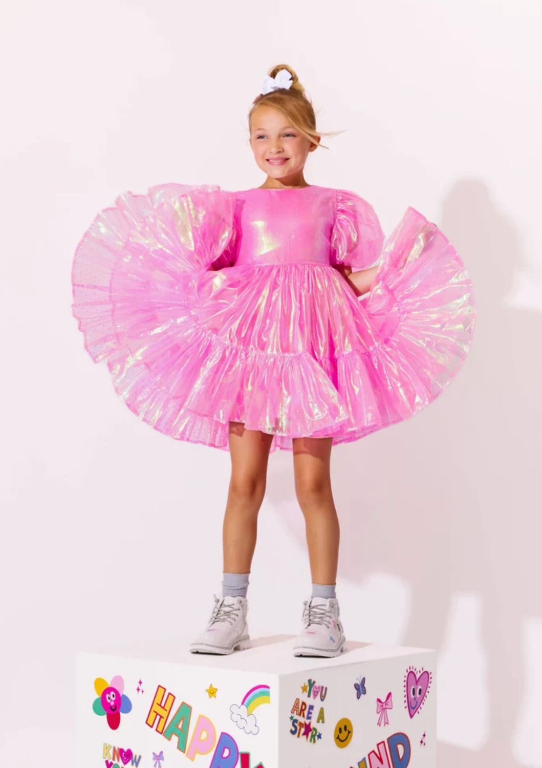 crystal hologram dress