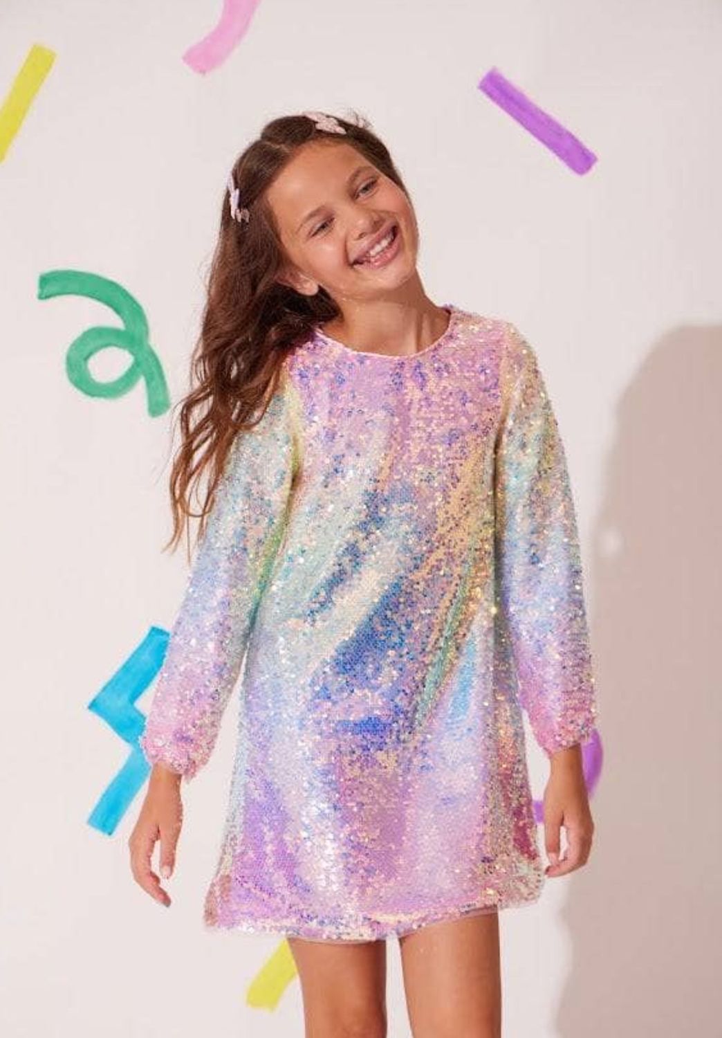 sequin ombre party dress
