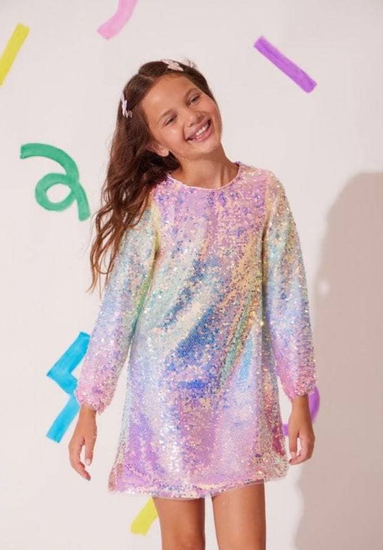 sequin ombre party dress