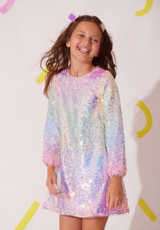 sequin ombre party dress