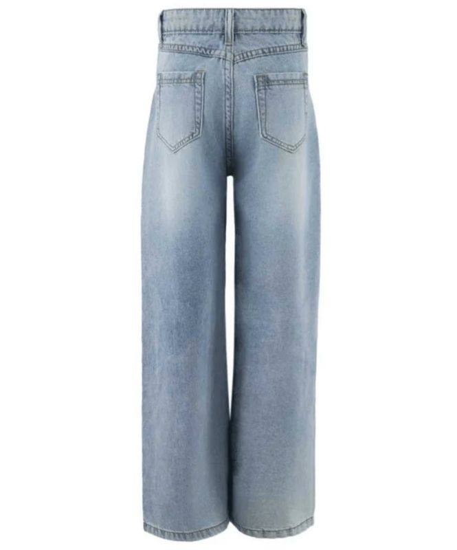 crystal flower jeans