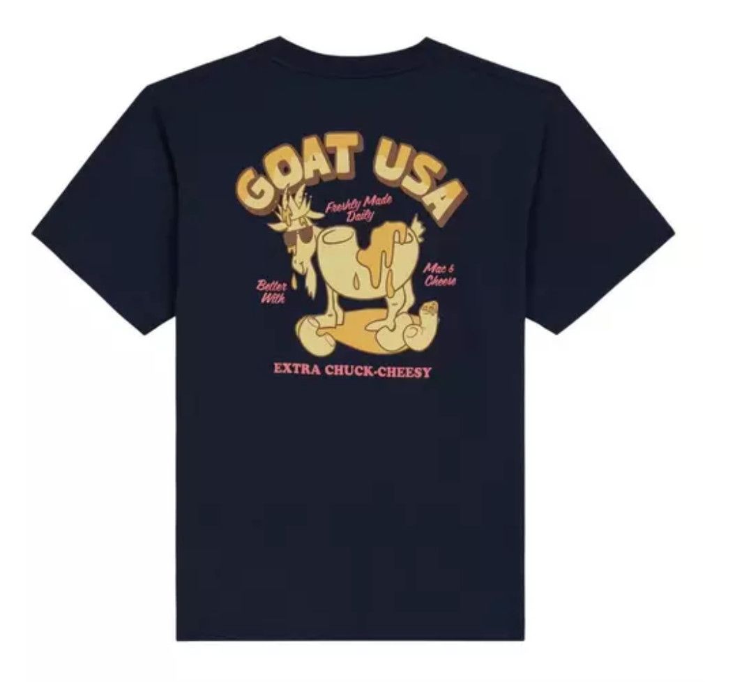goat chuck cheesy tee