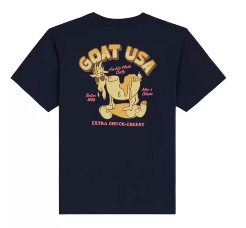 goat chuck cheesy tee