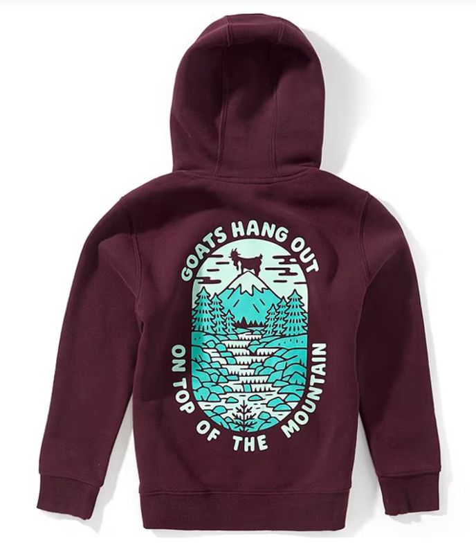 mountain hoodie- windsor wine