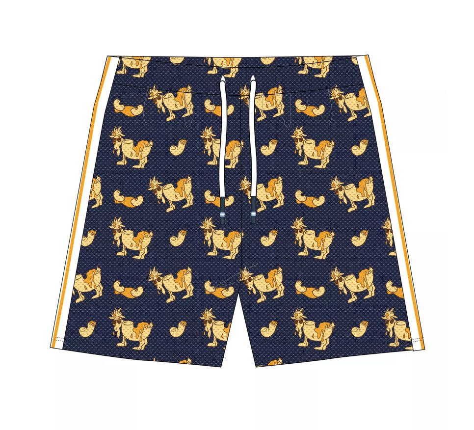AOP mesh shorts