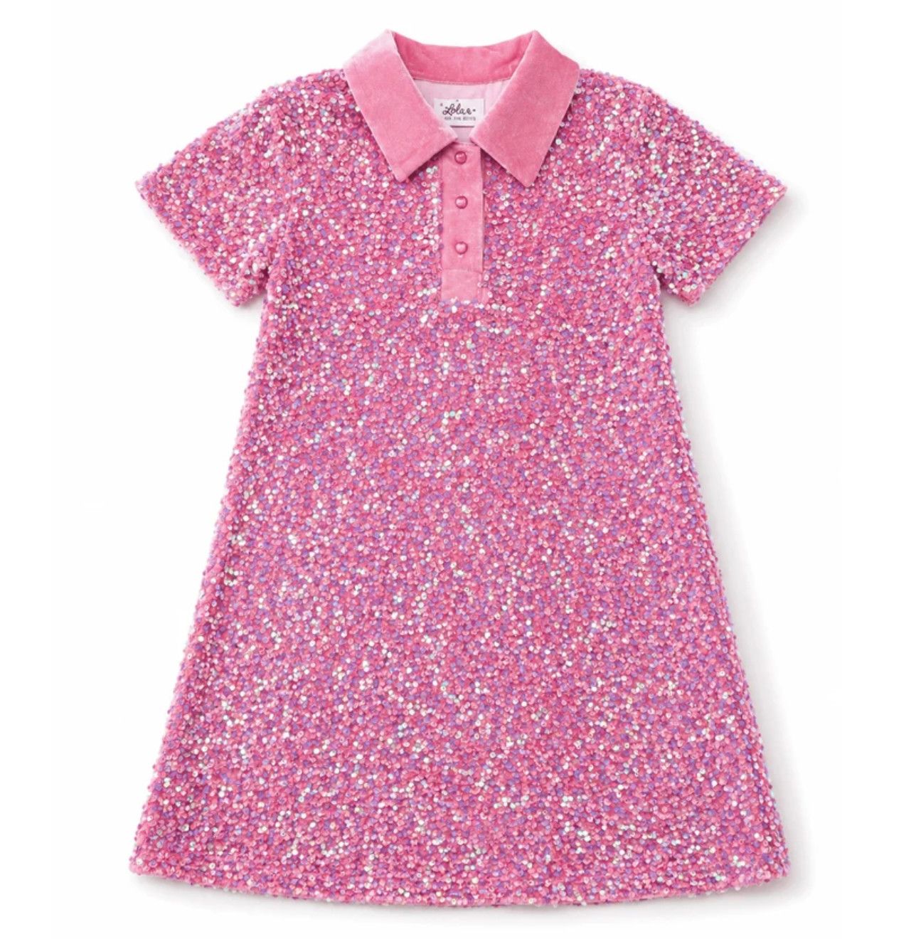 preppy soft sequin dress
