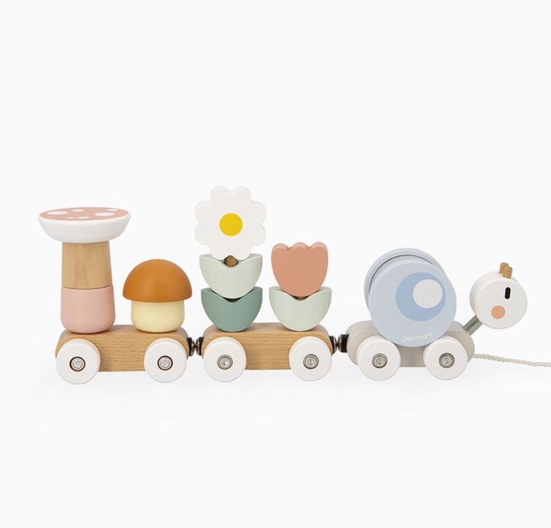 sweet cocoon snail pull along train