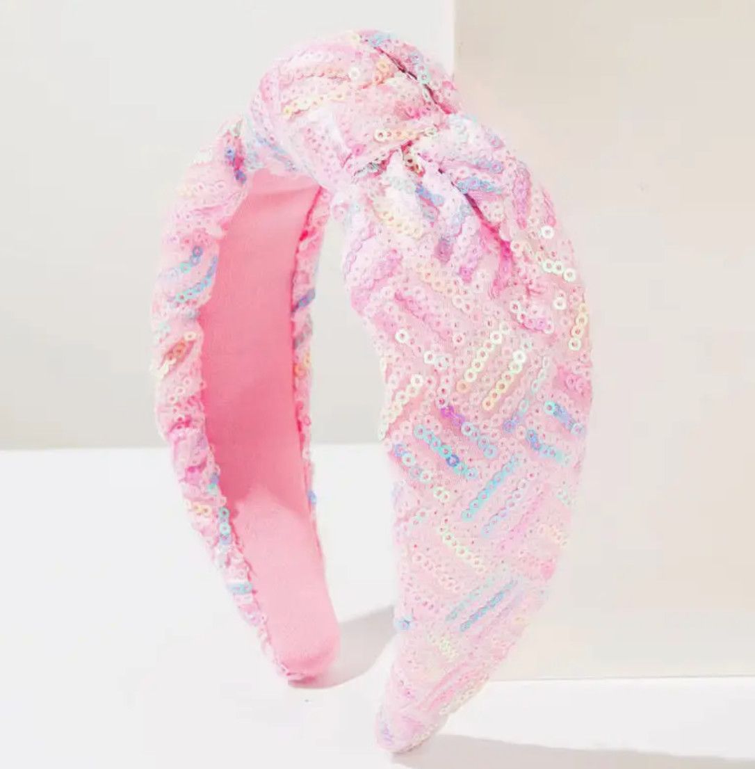 rainbow sequin knotted hb