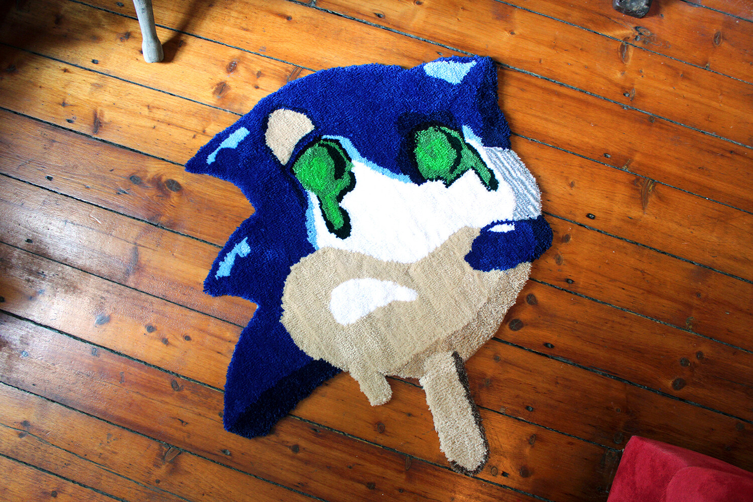 &quot;Panic the Stresshog&quot; Hand-Made Art Rug