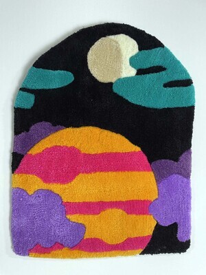 III Brain Wave Radio (hand made art rug)