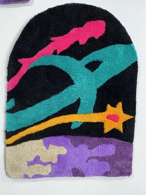 IV Spaceman's Fate (hand made art rug)