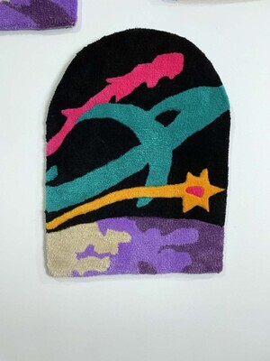 IV Spaceman&#39;s Fate (hand made art rug)