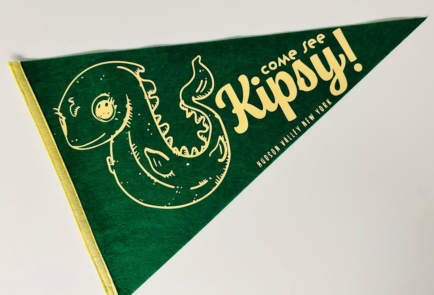 Kipsy! Cryptid Pennant - Cream/Green