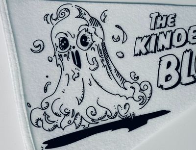 The Kinderhook Blob! Cryptid Pennant - White/White