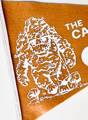 The Cardiff Giant! Cryptid Pennant -Clay/White
