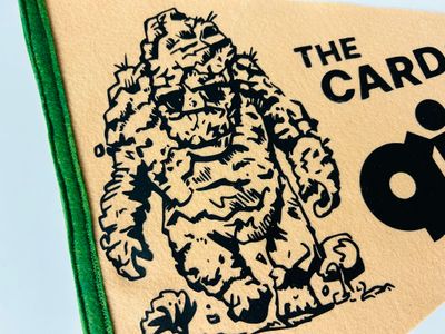 The Cardiff Giant! Cryptid Pennant - Tan/Green