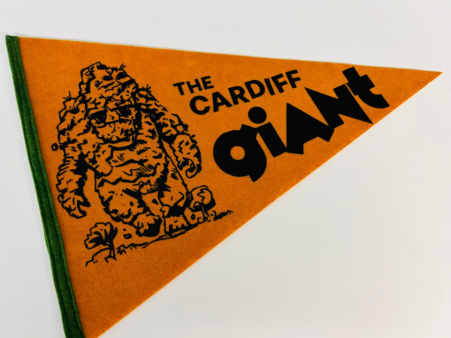 The Cardiff Giant! Cryptid Pennant -Clay/Green
