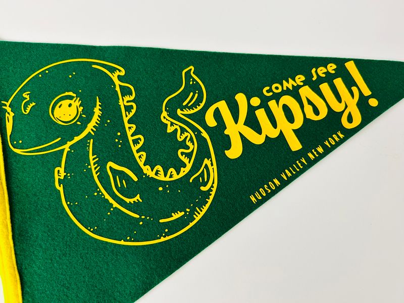 Kipsy! Cryptid Pennant - Yellow/Green