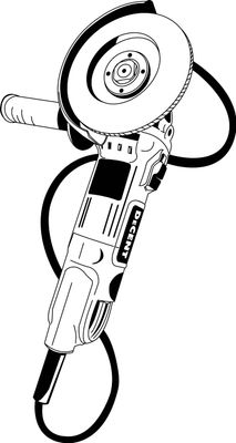 Angle Grinder Original Vector Artwork