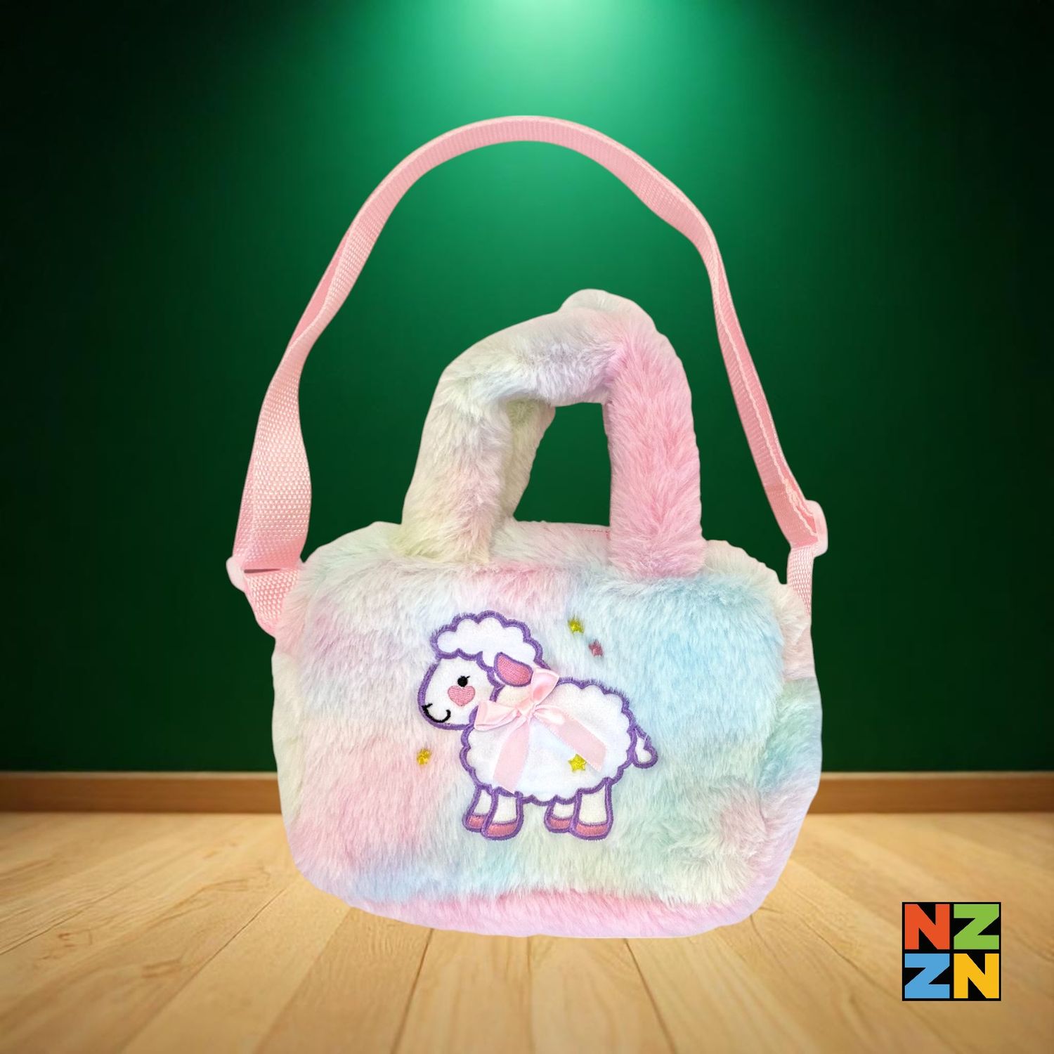 Rainbow Plush Handbag Lamb