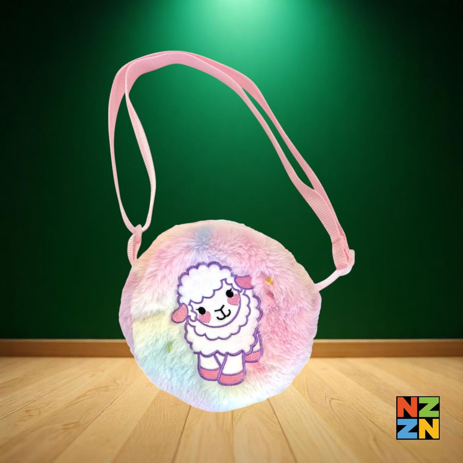 Rainbow Plush Circle Bag Lamb