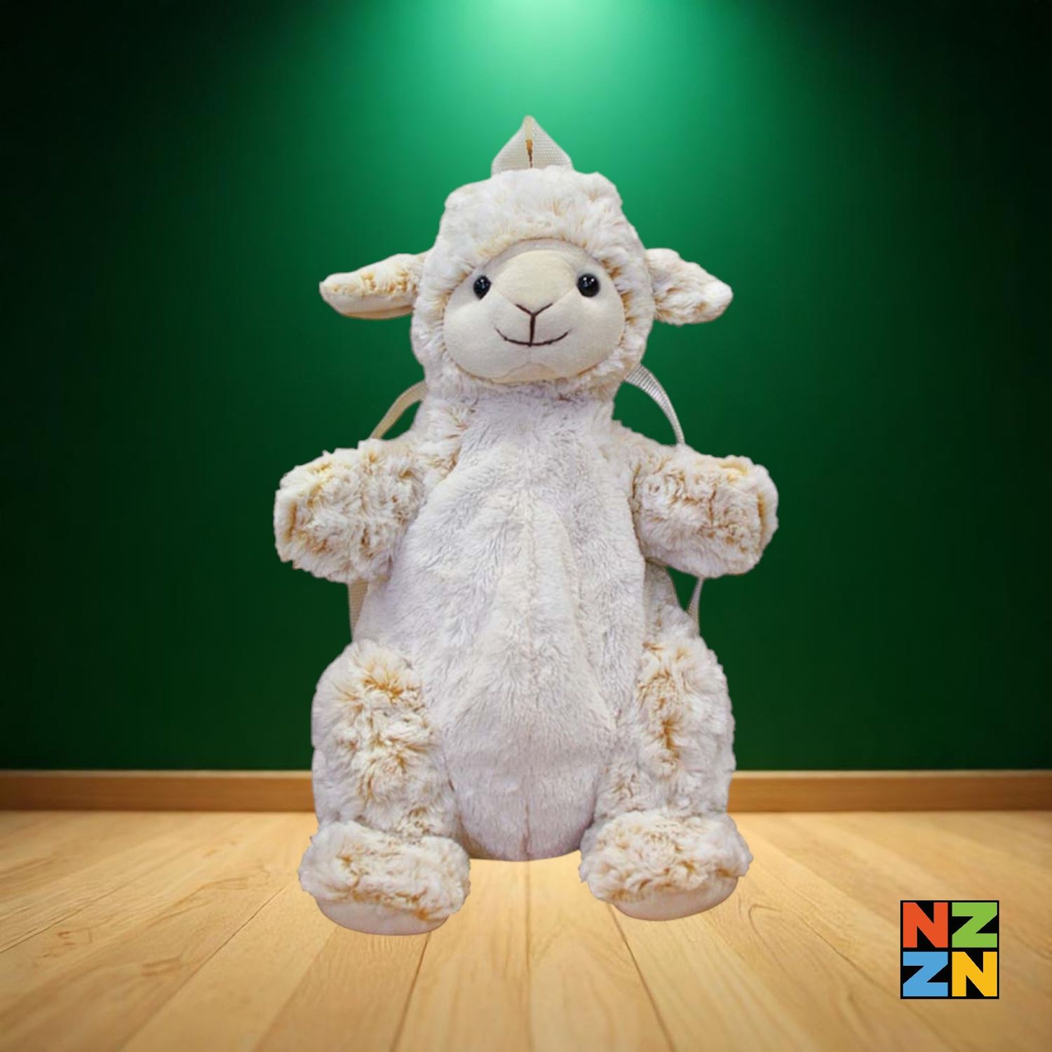 Curly Cream Backpack Sheep
