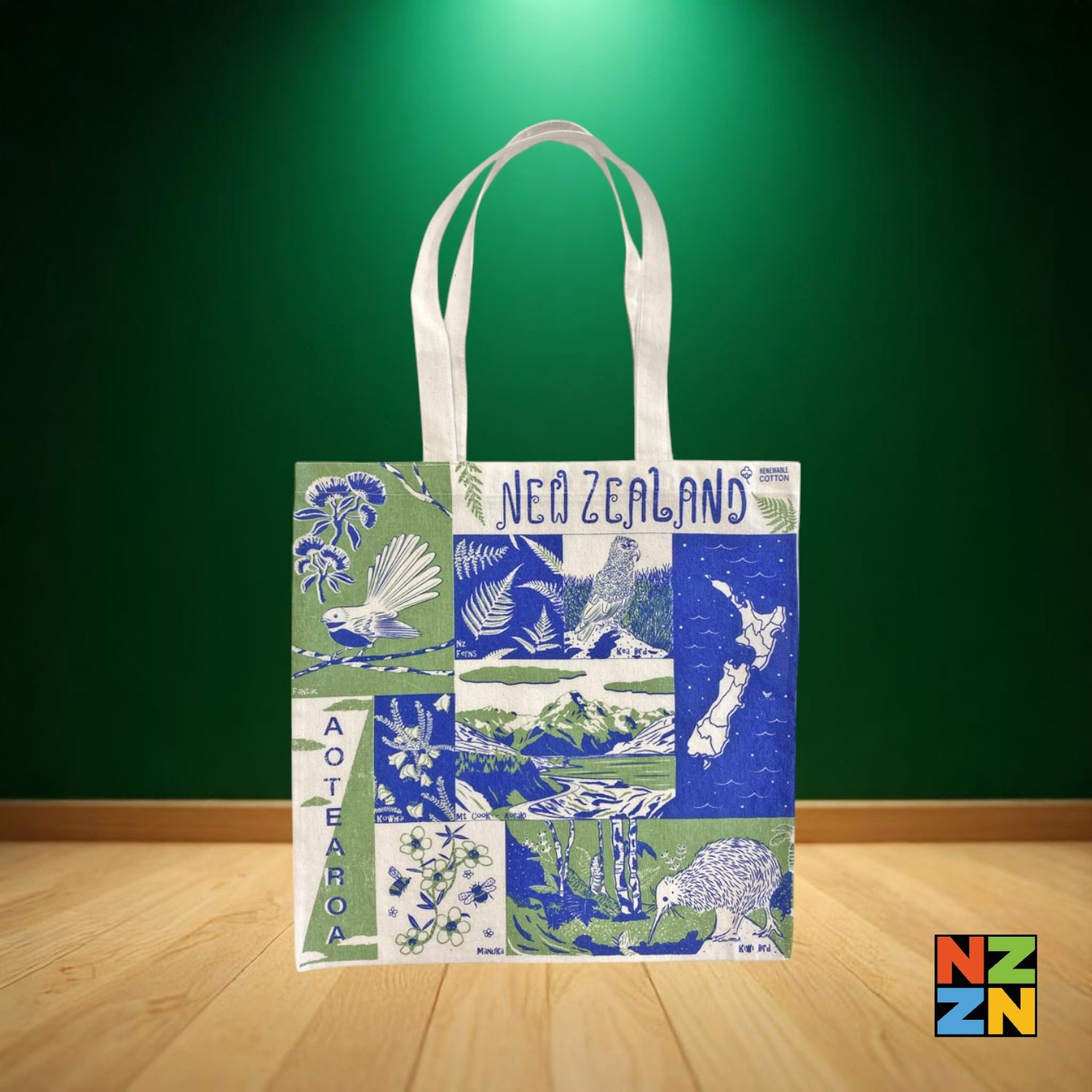 Renewable Cotton Bag Scenic Icons