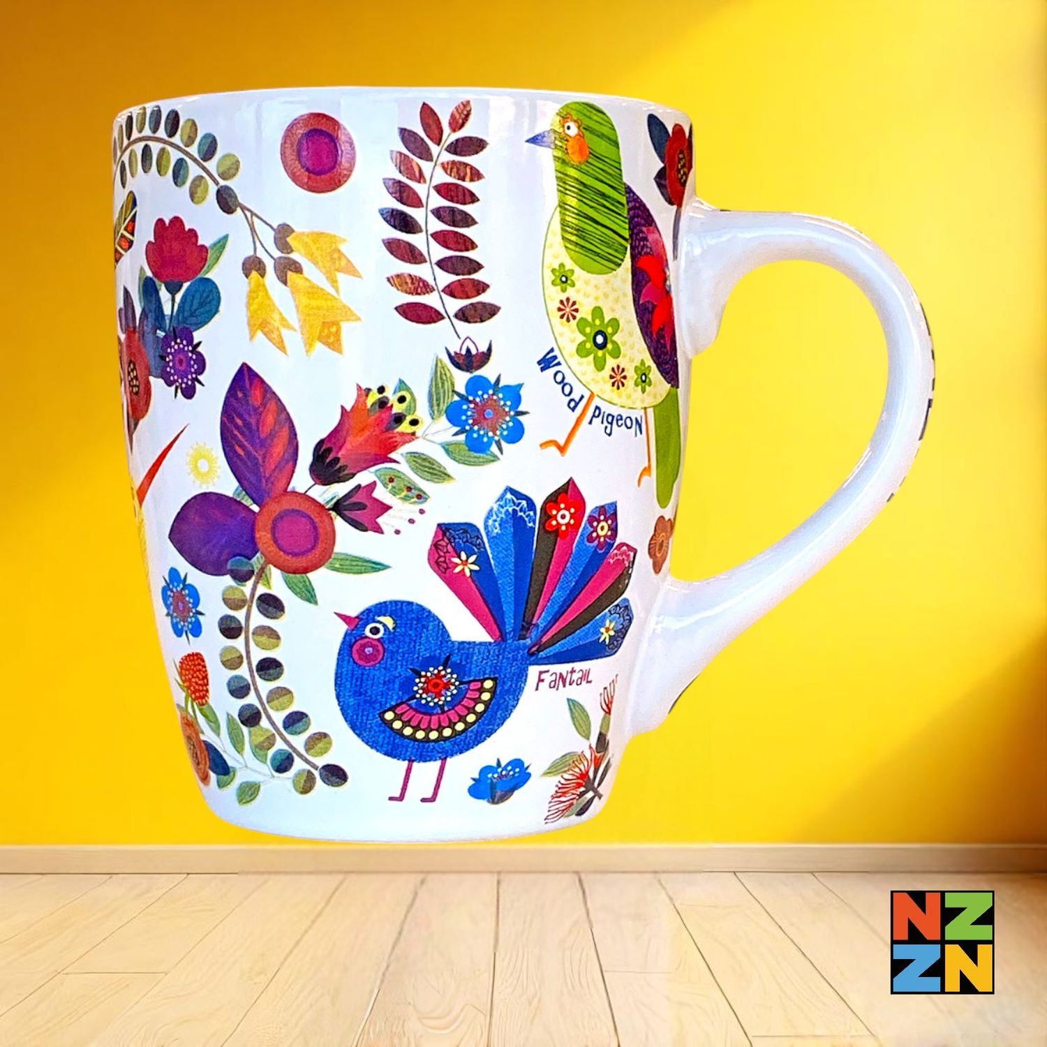 Bistro Mug Retro Birds
