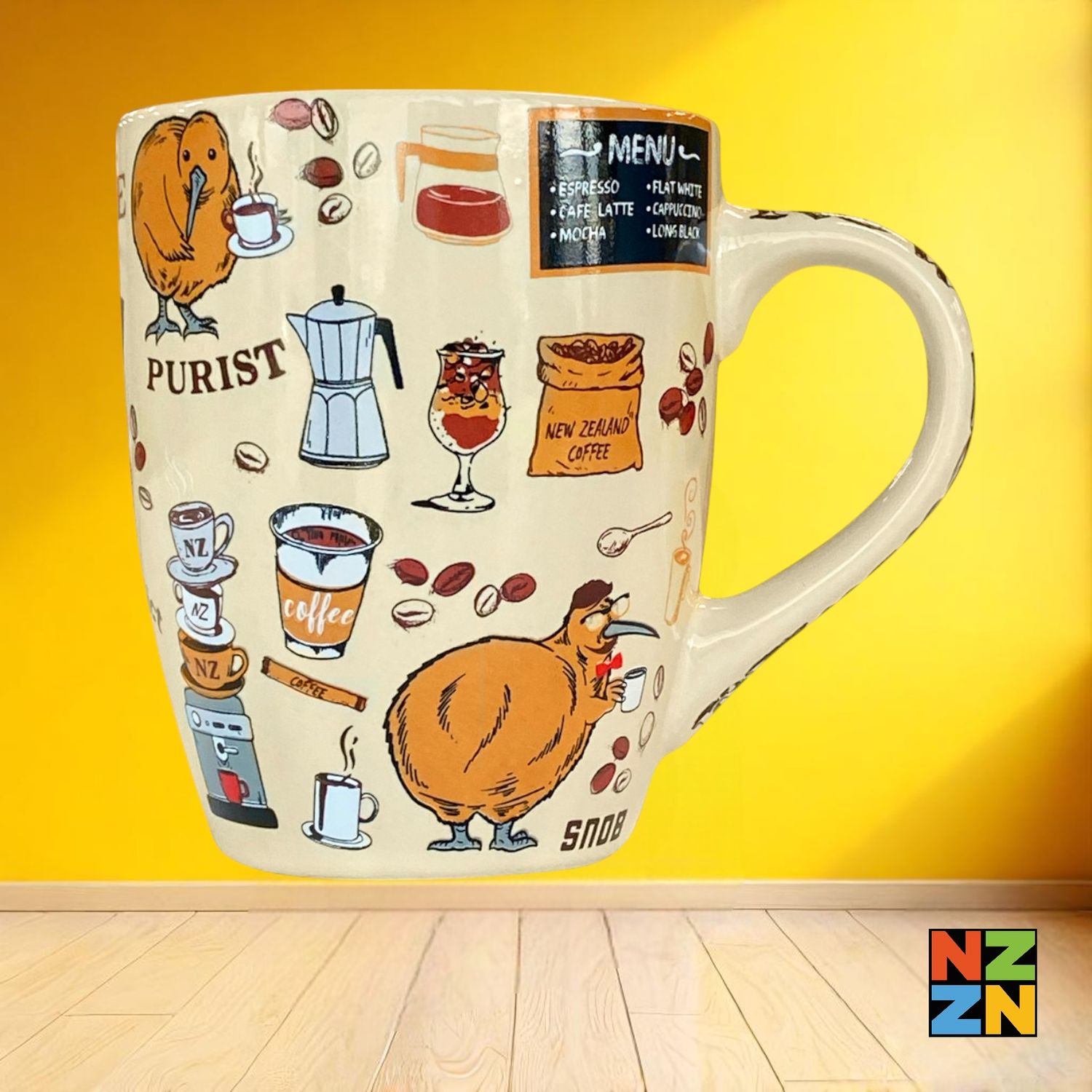 Bistro Mug Coffee Kiwis