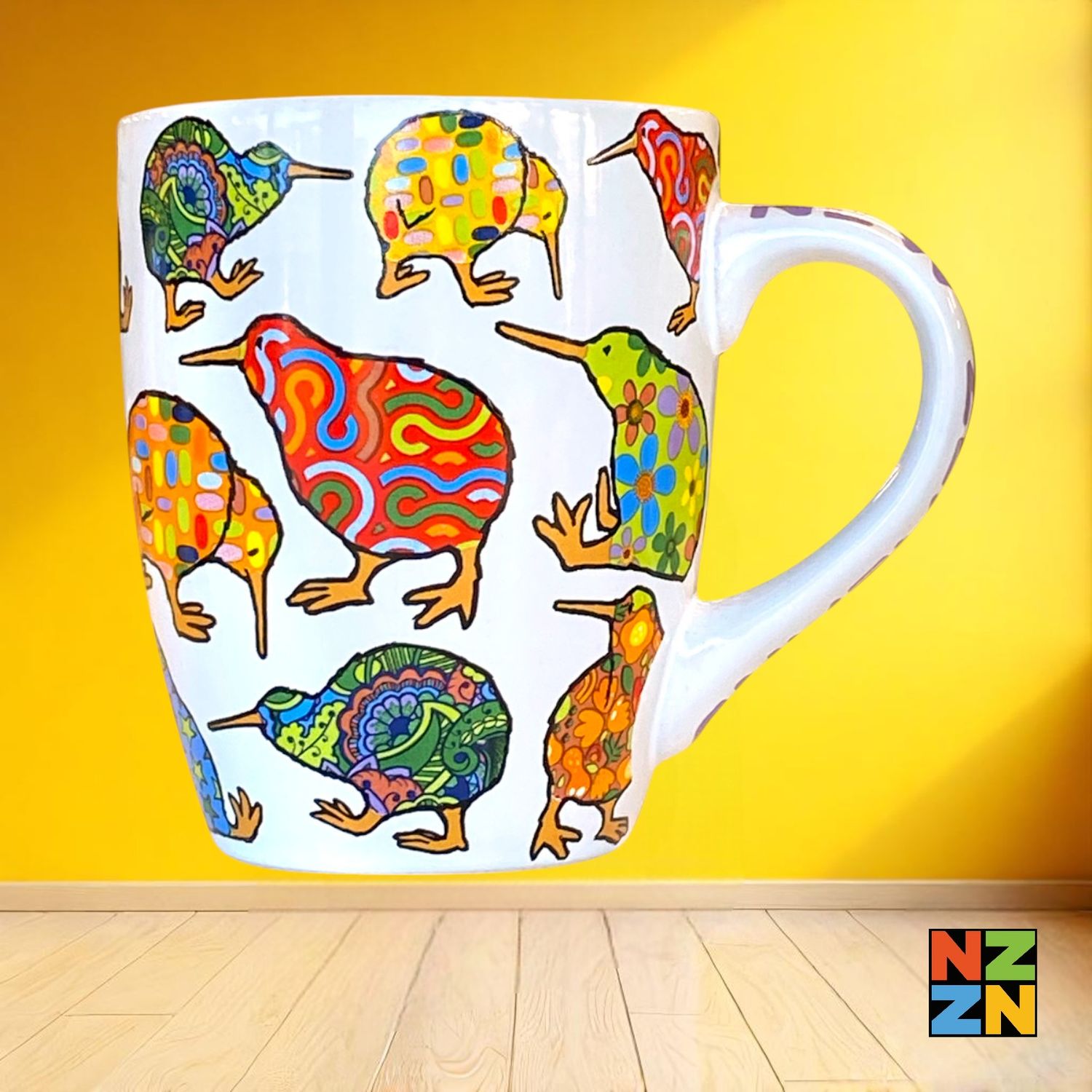 Bistro Mug Pattern Kiwis